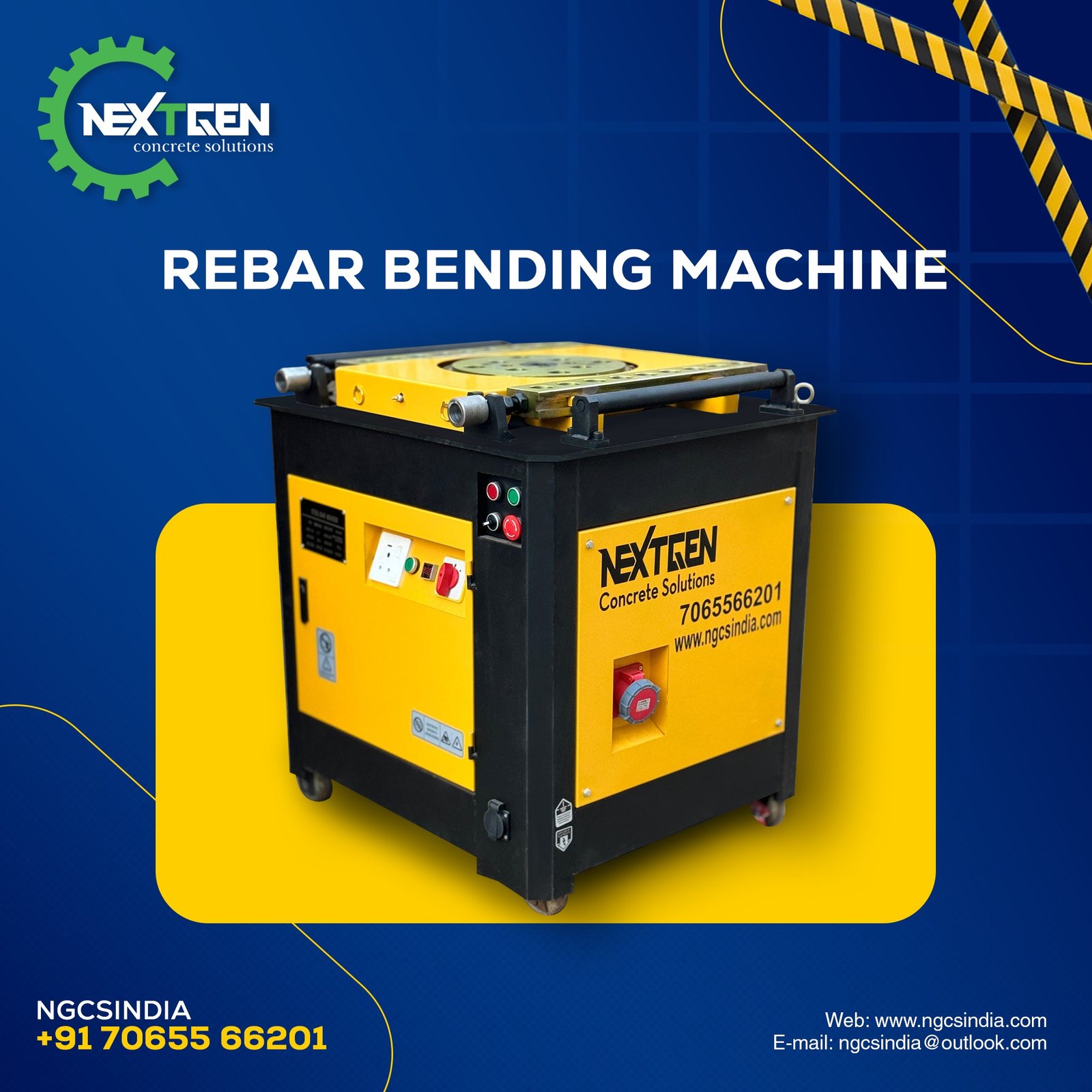 Bend It Like a Pro – Every Time!
Introducing NextGen Rebar Bending Machines – precision-built for power, speed, and durability.
Ideal for construction sites where performance matters!
✅ Heavy-Duty Design
✅ Accurate Bending Angles
✅ Easy Operation & Low Maintenance

Contact: +91 70655 66201 | Web: www.ngcsindia.com
#RebarBender #ConstructionTools #NextGenMachines #SteelBending #NGCSIndia #InfrastructureReady